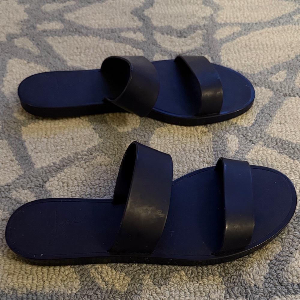 Joie Navy Blue Women's Slide Sandals 39 8.5 8 1/2 - Picture 4 of 5